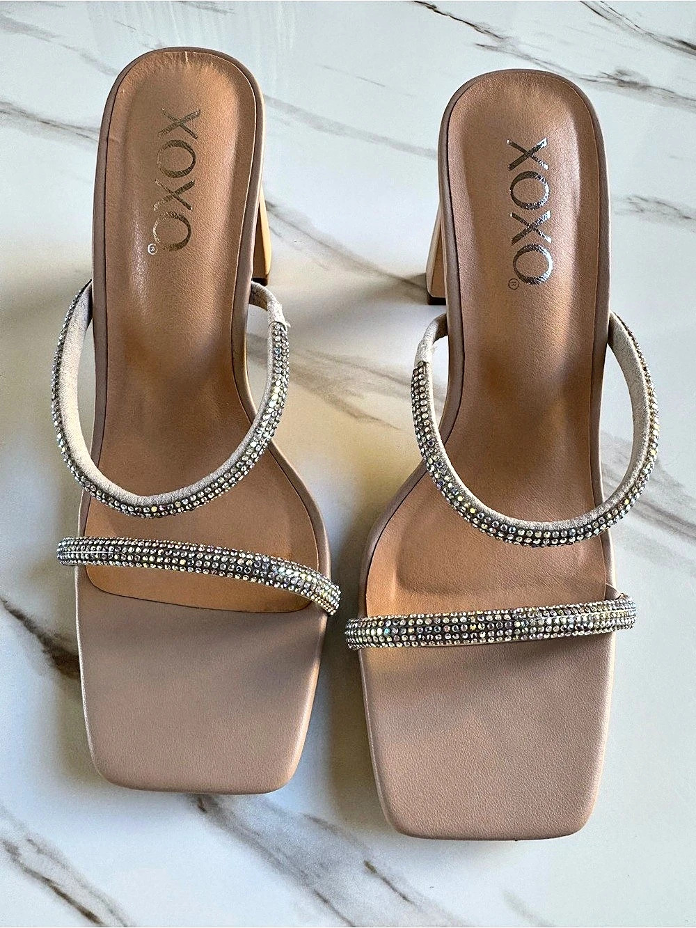XOXO Rhinestone Heels - Picture 1 of 16